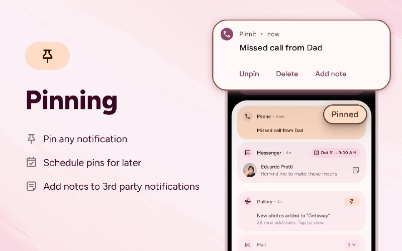 Pinnit - 持久化通知备忘提醒Pinnit 是一个利用 Android 持久通知进行备忘和 TODO 提醒的效率工具, 同时还能充当通知记录器.内购付费软件(现价 $1.99), 免费试用 14 天.